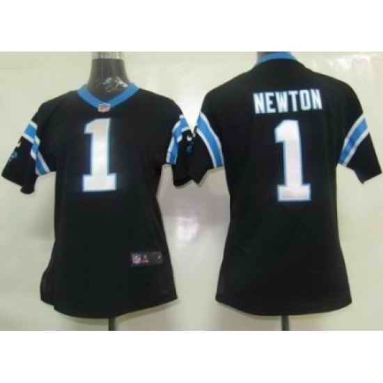 Women Nike Carolina Panthers 1# Newton Jersey